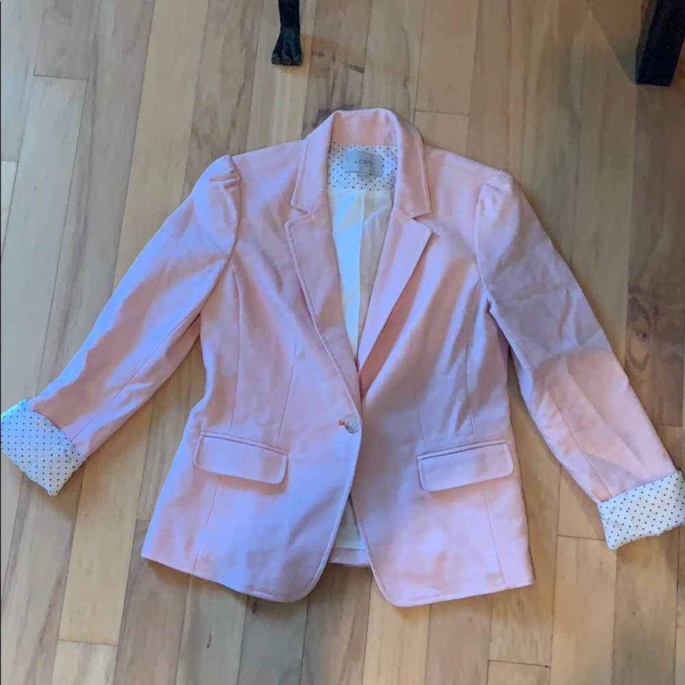 Pink Ann Taylor LOFT blazer